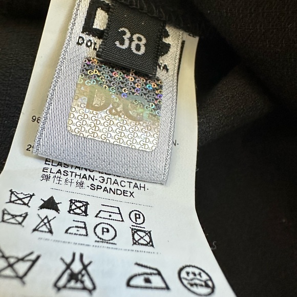 NWTS Dolce and Gabbana black pencil skirt 38 Pristine - Picture 8 of 9